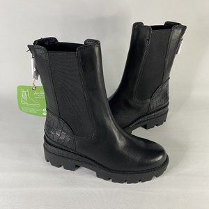 Sam Edelman Genia Black Womens Boots Size 6.5 M Chunky Heel